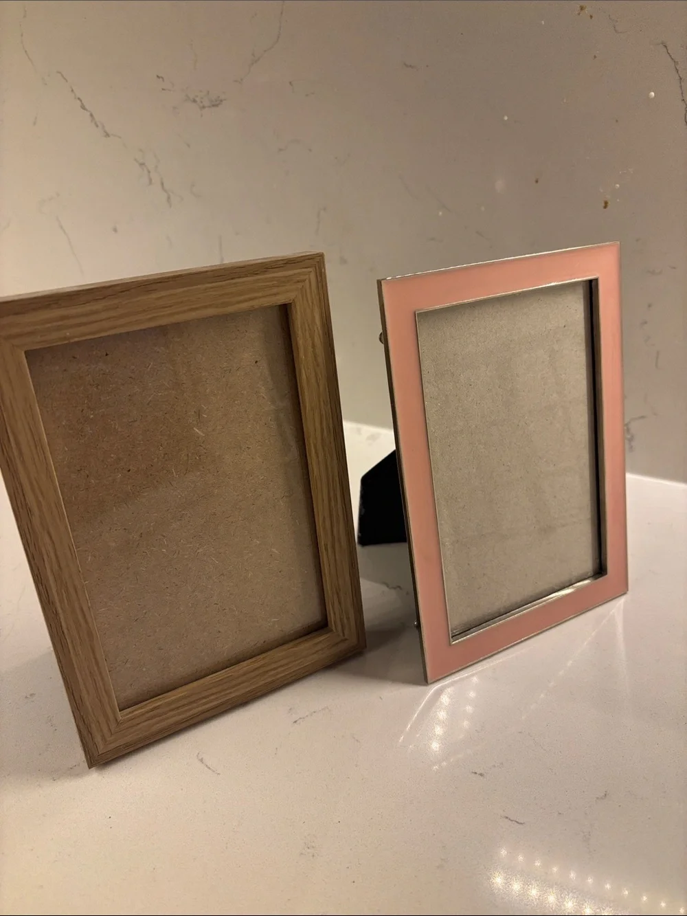 2 x Target 6x4 Salt Oak and Pink Gloss Photo Frame - Home Accents